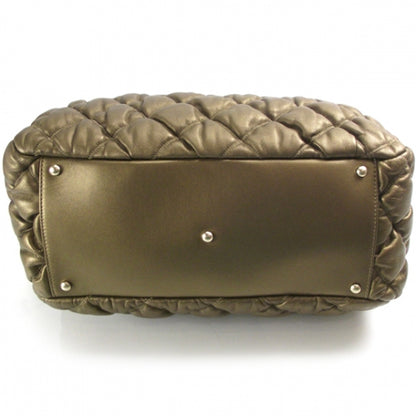 Chanel Lambskin Large Bubble Quilt Doctor Bag Gold 4 of 10