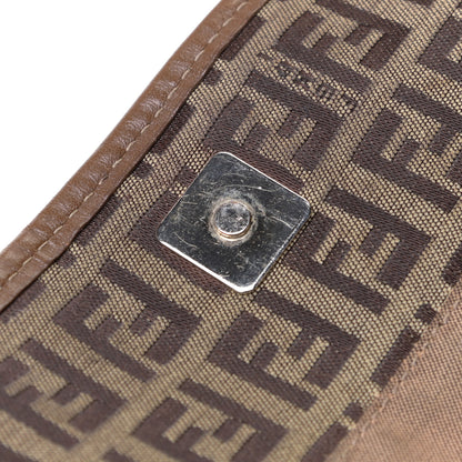 Fendi Zucchino Cuoio Chef Shopping Tote Mogano Panna Fango 16 of 17