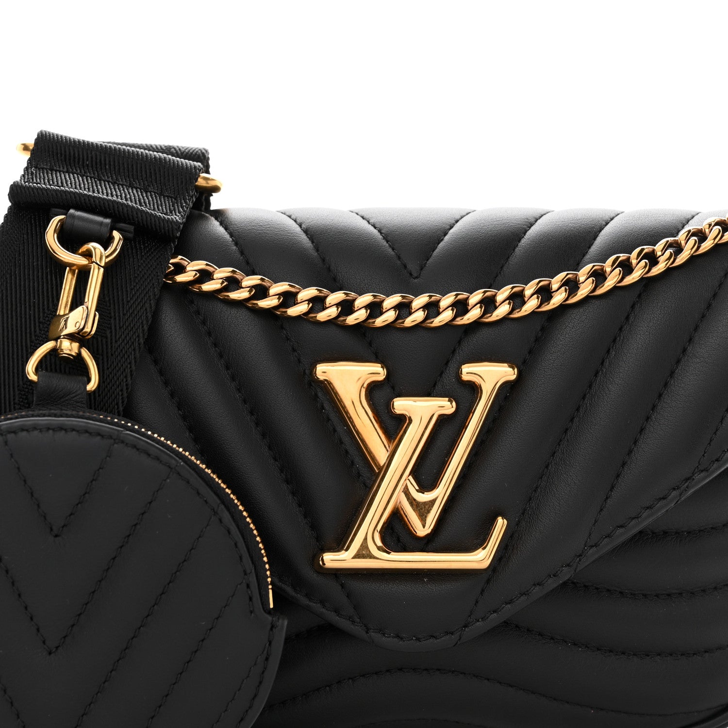 Louis Vuitton Calfskin New Wave Multi Pochette Black 10 of 14