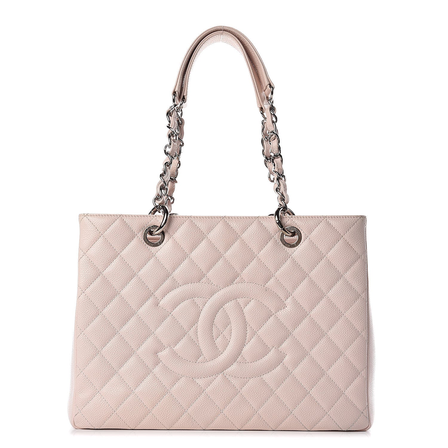 Chanel Caviar Quilted Grand Shopping Tote GST Light Pink 1 of 13