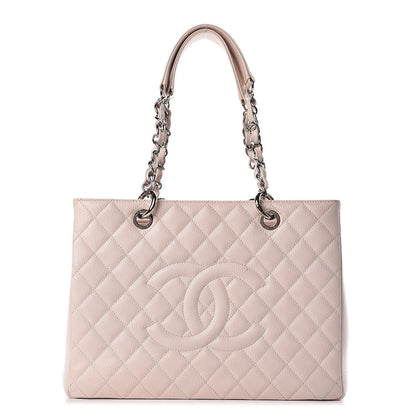 Chanel Caviar Quilted Grand Shopping Tote GST Light Pink 1 of 13