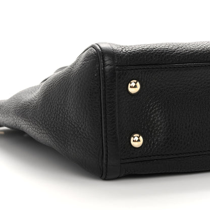 Gucci Pebbled Calfskin Small Soho Top Handle Bag Black 9 of 11