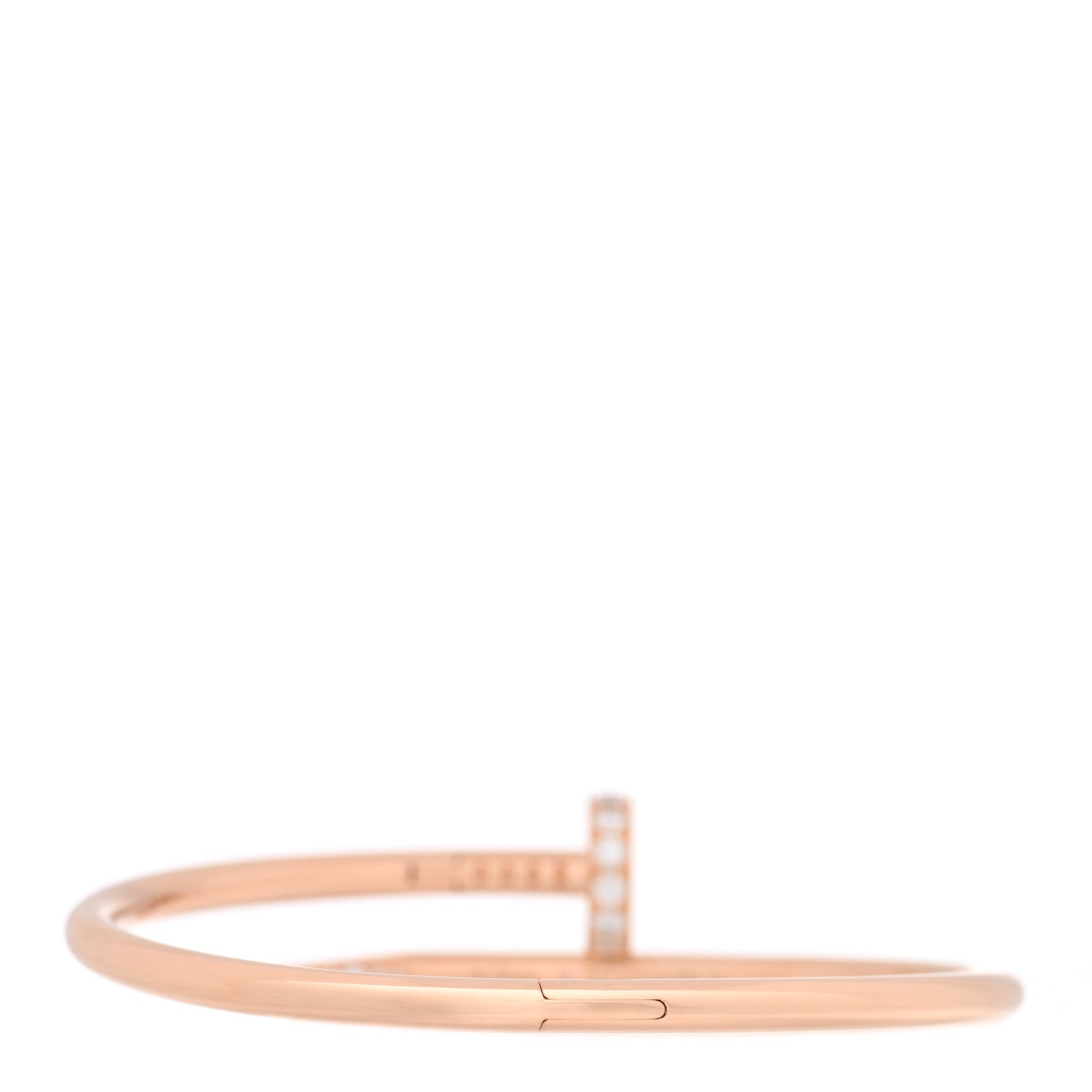 Cartier 18K Pink Gold Diamond Juste Un Clou Bracelet 16 2 of 4