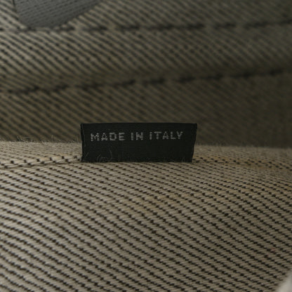Prada Denim Small Logo Tote Bianco 7 of 12