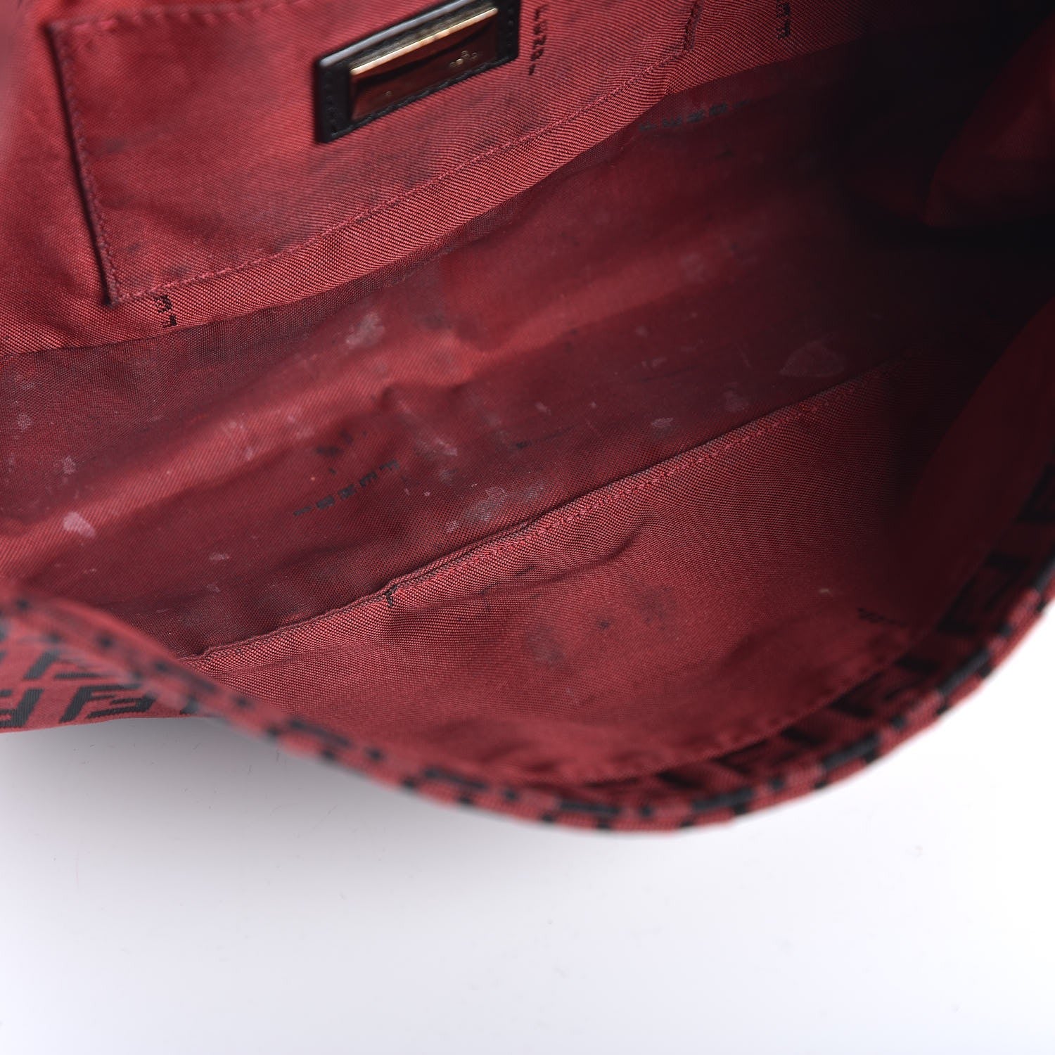 Fendi Zucca Baguette Red 8 of 10