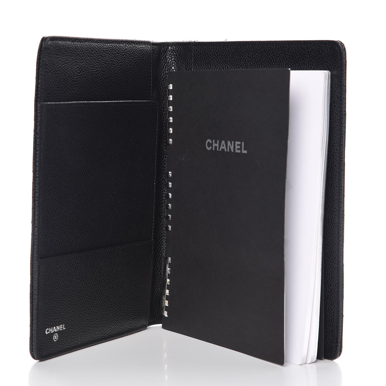 Chanel Caviar Quilted Large Agenda Cover Black 6 of 16
