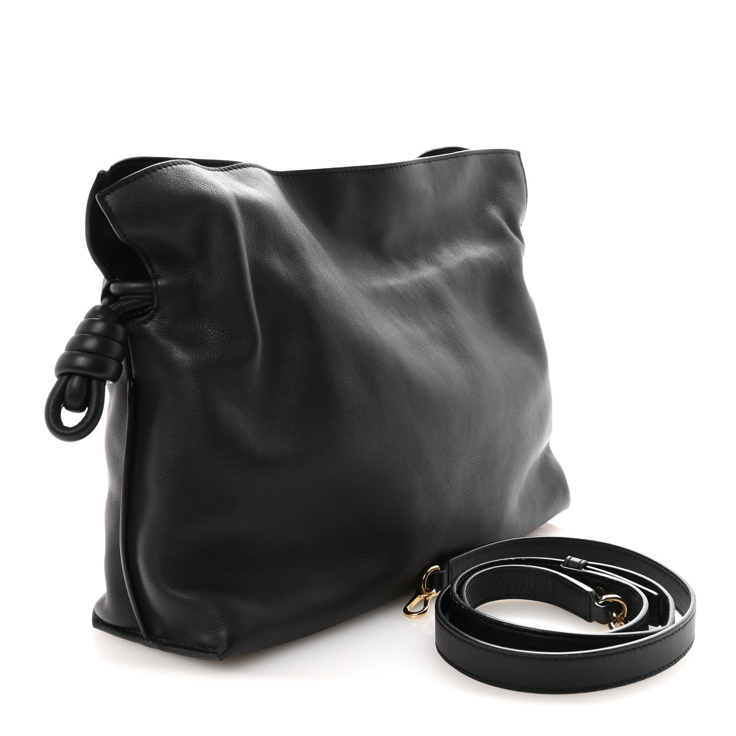 Loewe Nappa Medium Flamenco Knot Bag Black 3 of 9