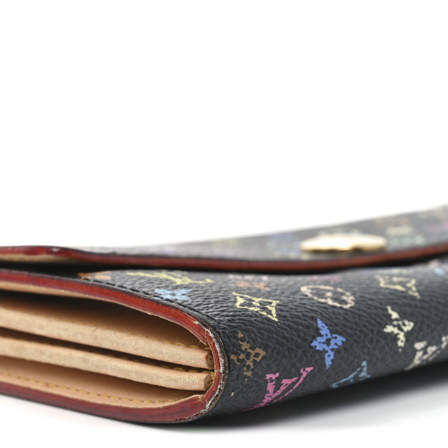 Louis Vuitton Monogram Multicolor Sarah Wallet Black 7 of 10