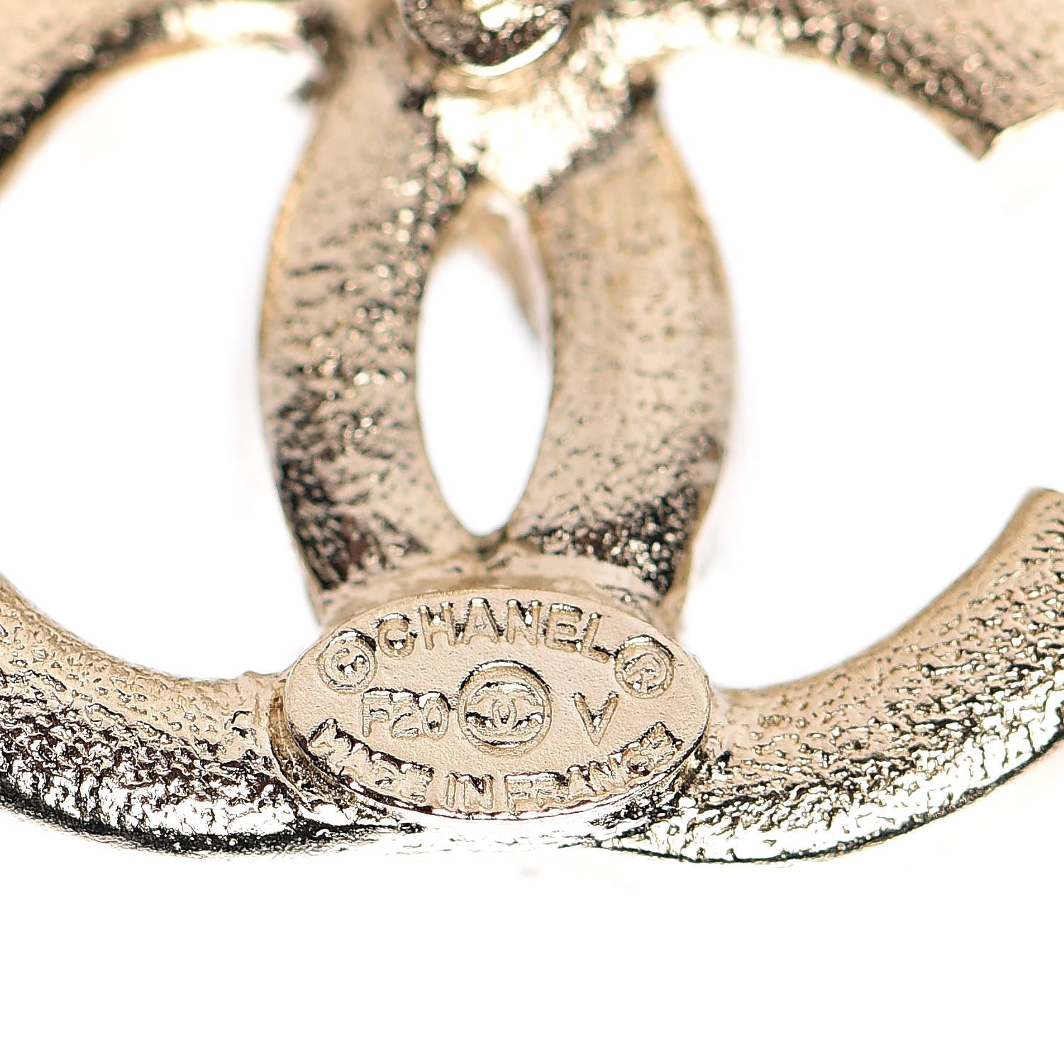 Chanel Crystal Baguette CC Earrings Gold 3 of 5