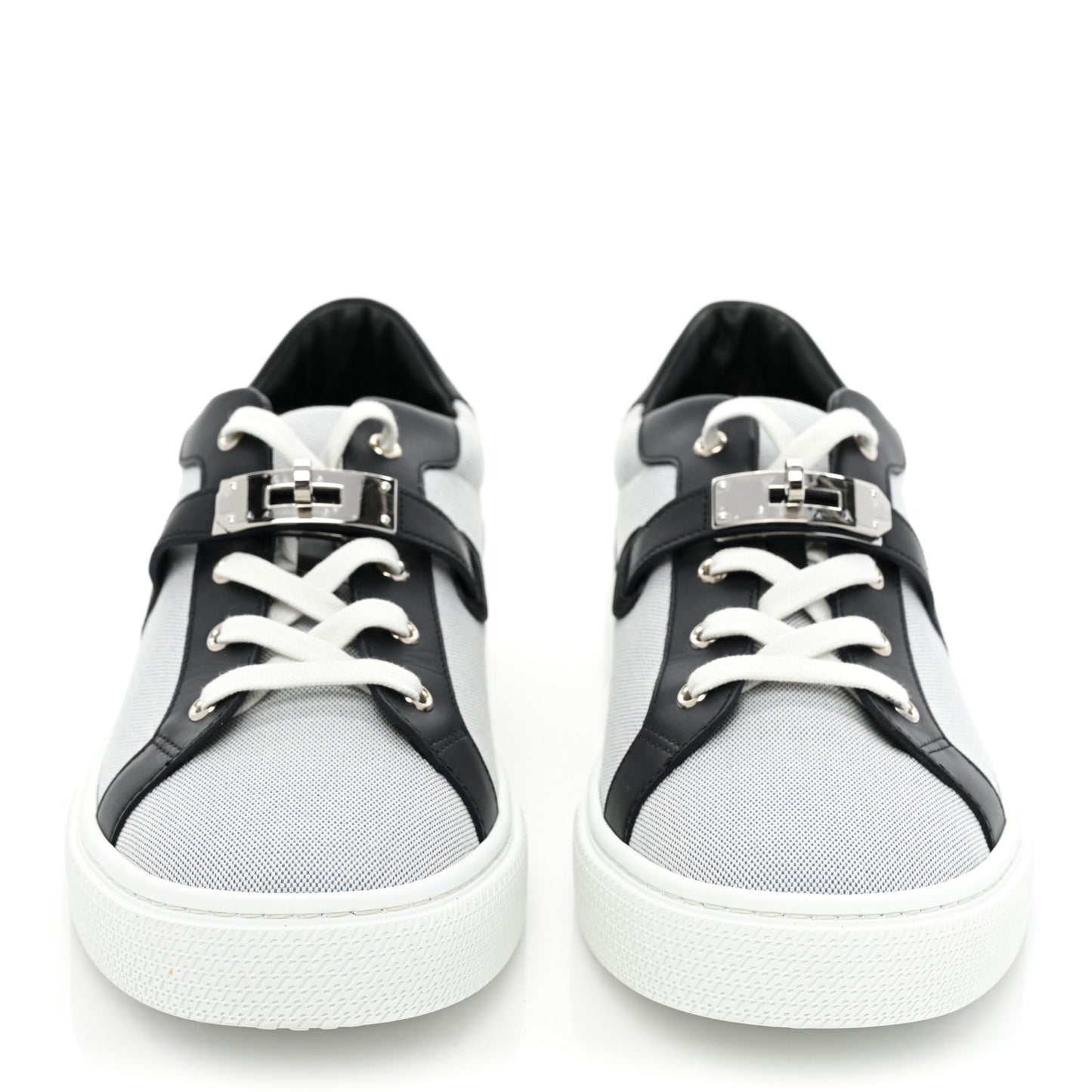 Calfskin Canvas Mens Day Sneakers 43 Bleu Marine