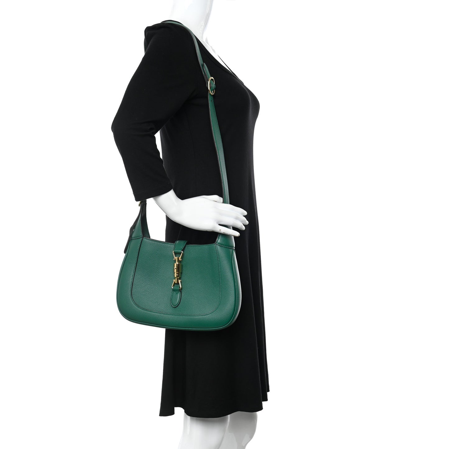 Grand Prix Calfskin Small Jackie 1961 Hobo Emerald