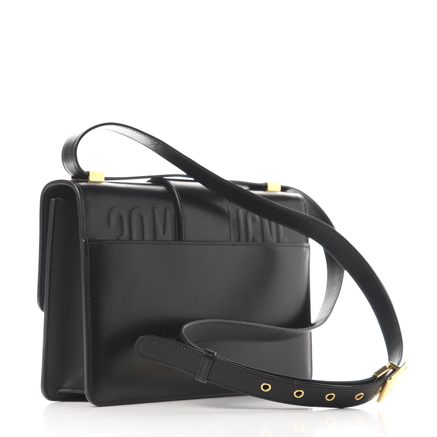 Christian Dior Smooth Calfskin 30 Montaigne Flap Bag Black 2 of 8