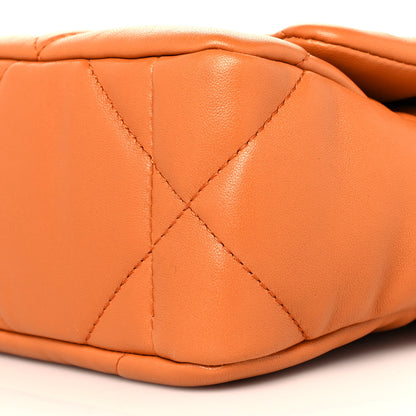 Chanel Lambskin Quilted Medium Chanel 19 Flap Light Brown 9 of 10