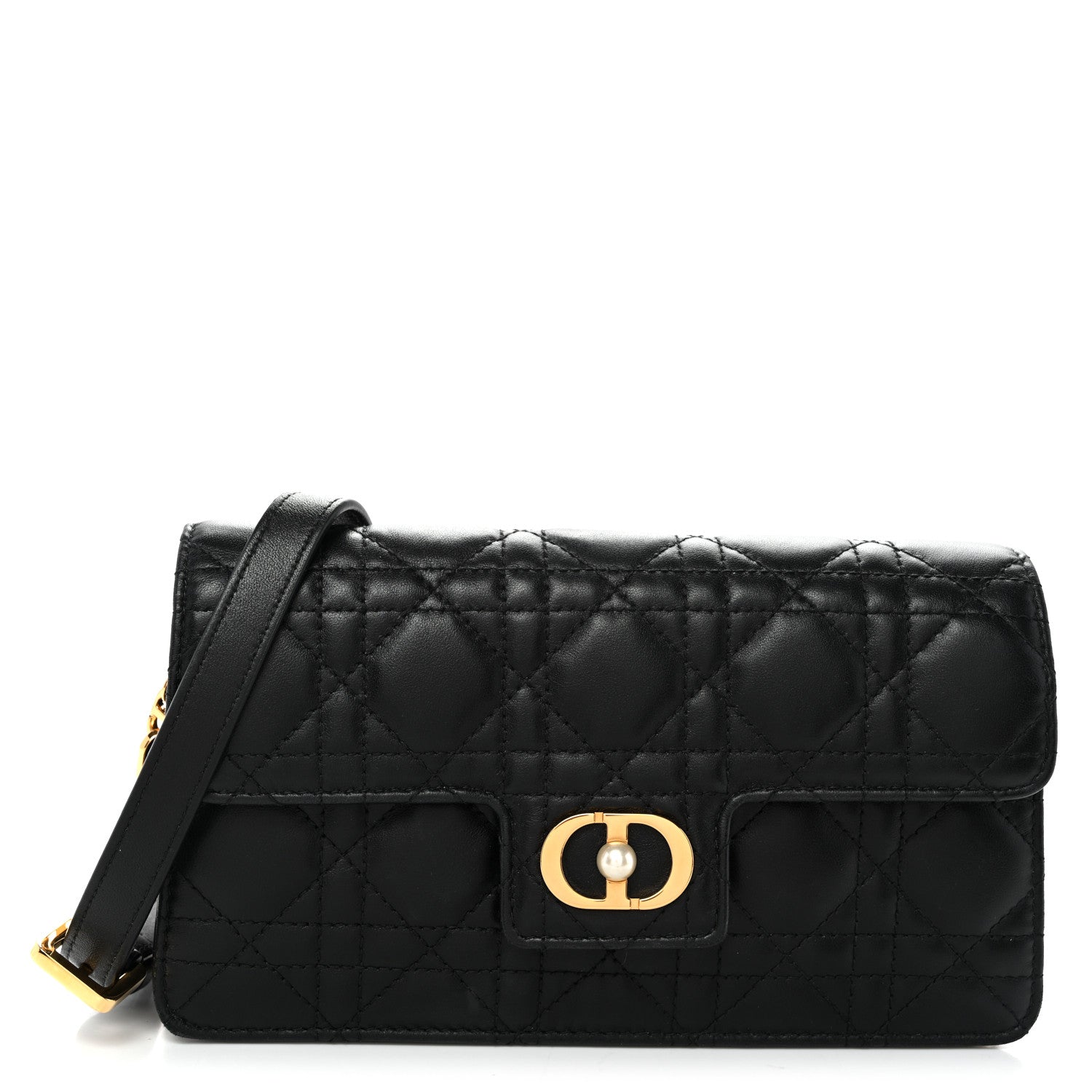 Christian Dior Lambskin Cannage Jolie Mini Bag Black 1 of 10
