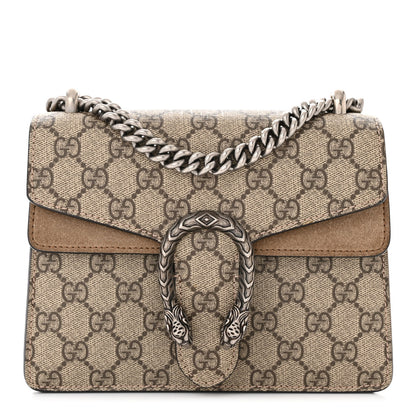 Gucci GG Supreme Monogram Mini Dionysus Shoulder Bag Taupe 1 of 12