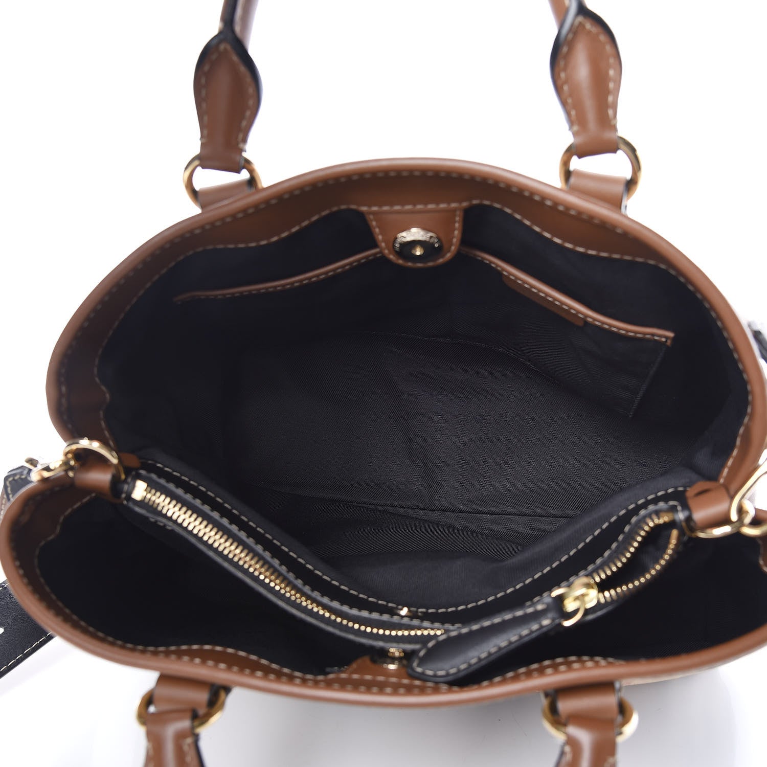 Burberry Horseferry Check Medium Ballingdon Tote Honey Tan 5 of 10