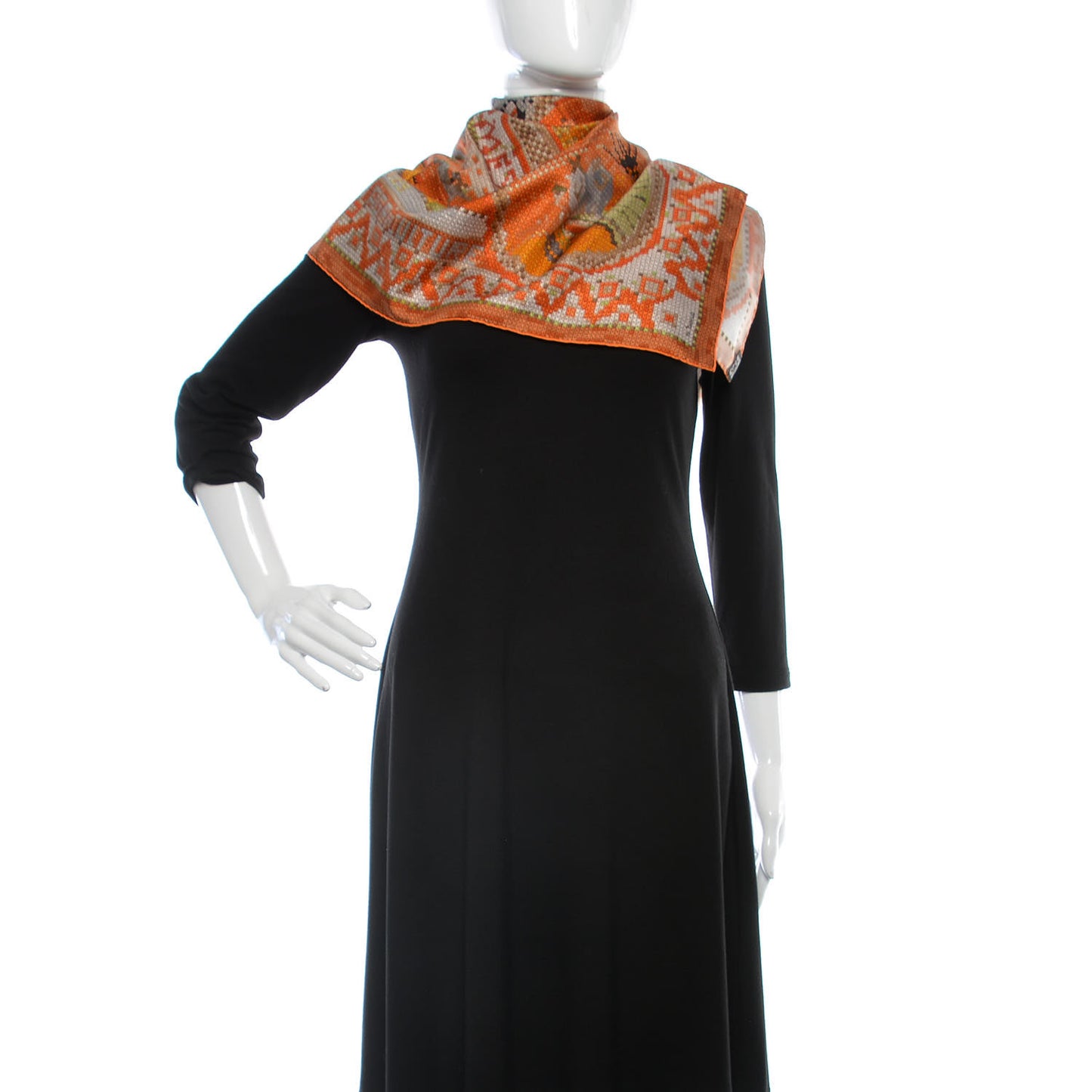 Silk Chevaux De France Scarf 90