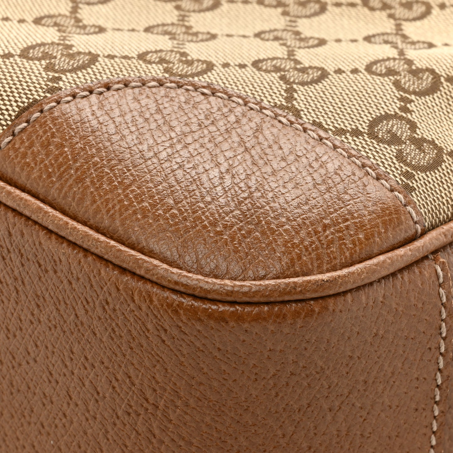 Monogram Mini Bree Messenger Bag Beige Tabacco