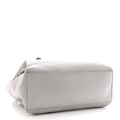 Givenchy Grained Calfskin Medium Pandora Pure Flap Bag Pearl Grey 4 of 12