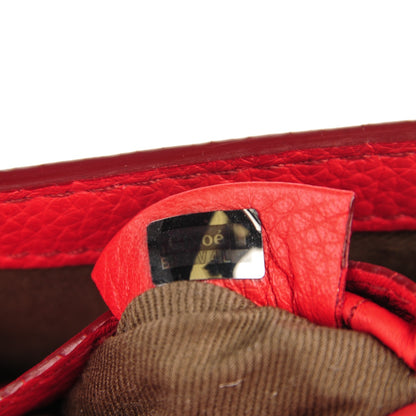 Chloe Calfskin Mini Marcie Round Crossbody Bag Red 7 of 8