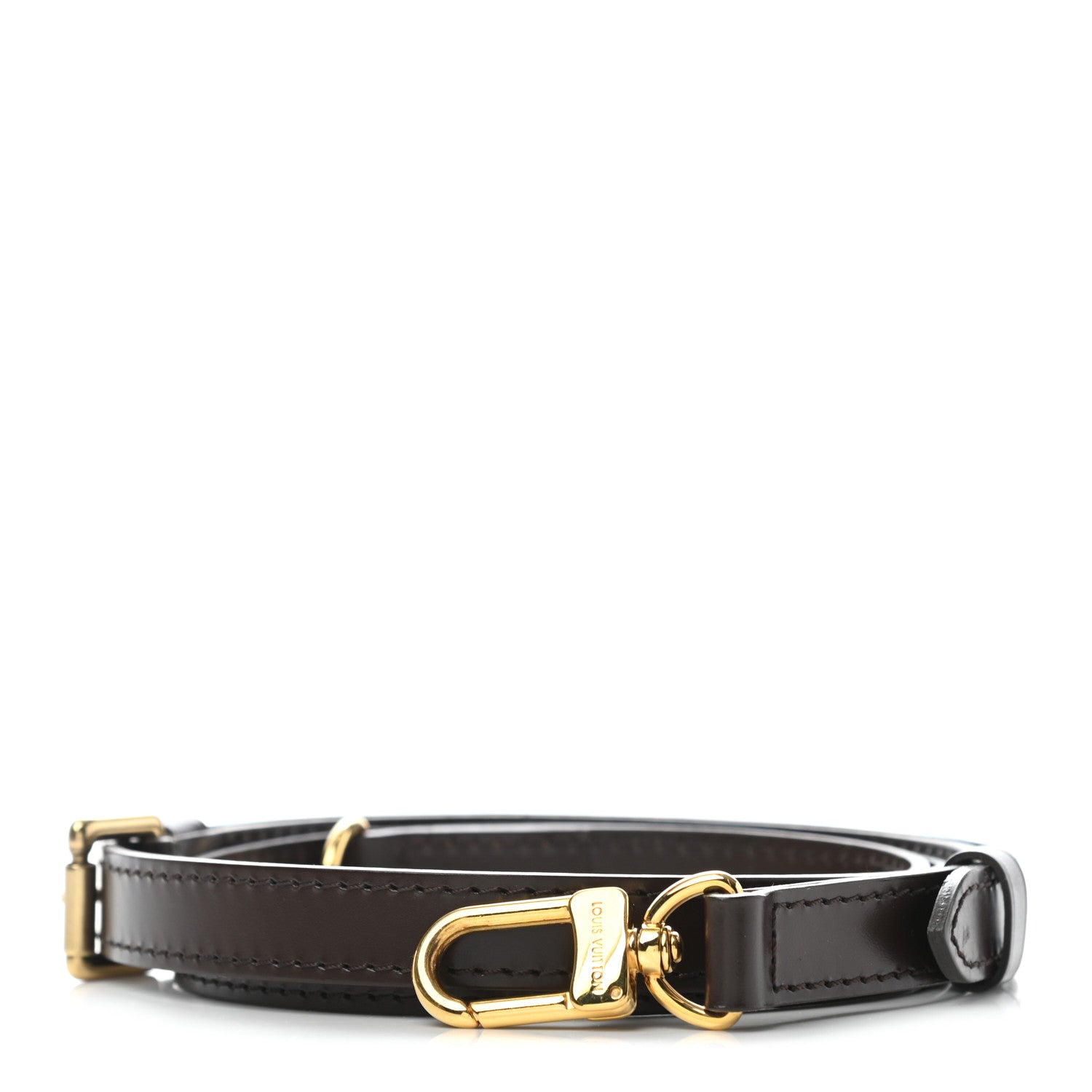 Louis Vuitton Calfskin 16mm Adjustable Shoulder Strap Brown 1 of 5