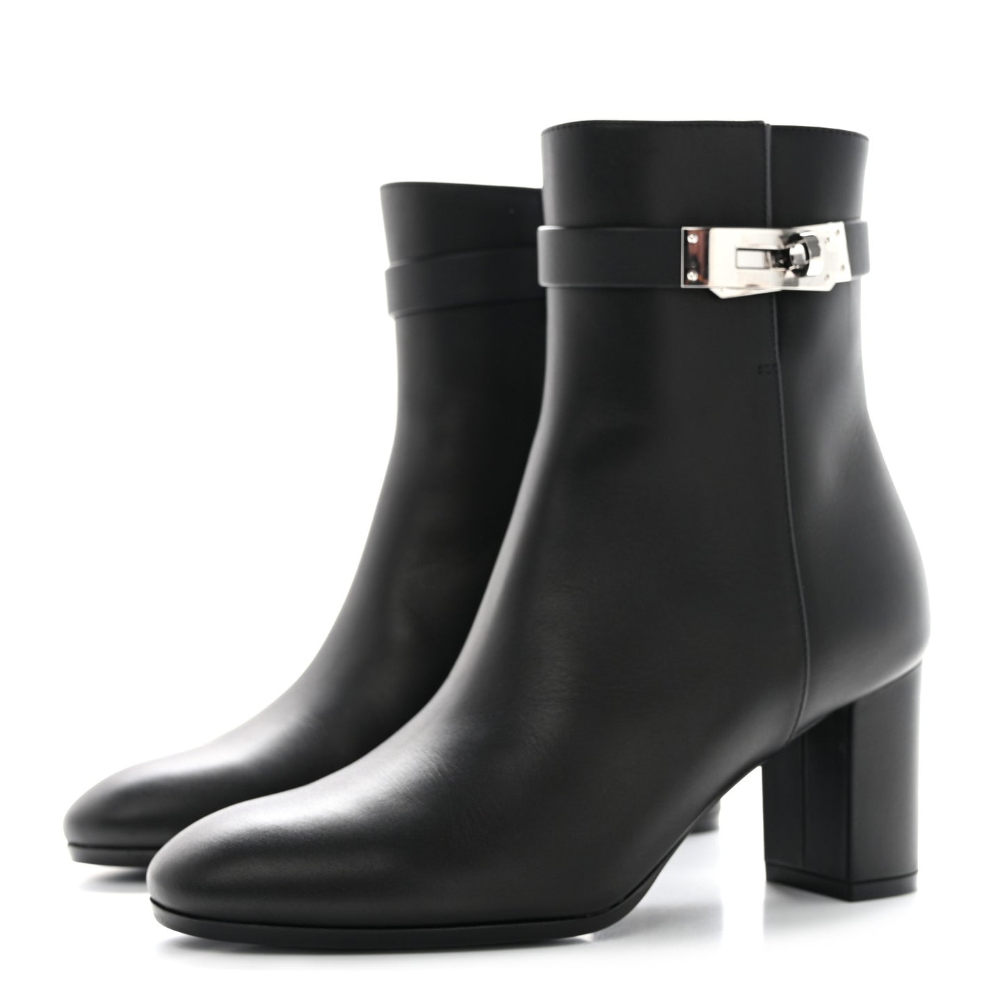 Calfskin Saint Germain Ankle Boots 35.5 Black