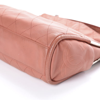 Chanel Lambskin Stitched Medium Ultimate Soft Tote Coral 15 of 15