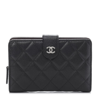 Chanel Caviar Quilted Zipped Pocket Wallet Black 1 of 12