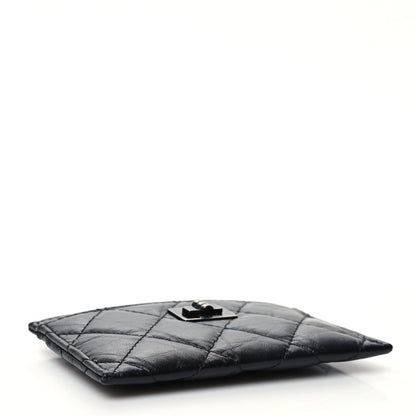 Chanel Aged Calfskin Quilted Reissue Card Holder Black 4 of 11