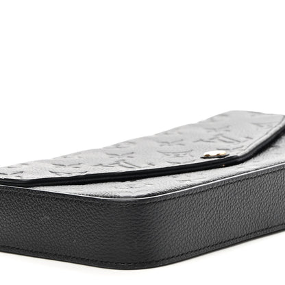 Louis Vuitton Empreinte Pochette Felicie Chain Wallet Black 7 of 9