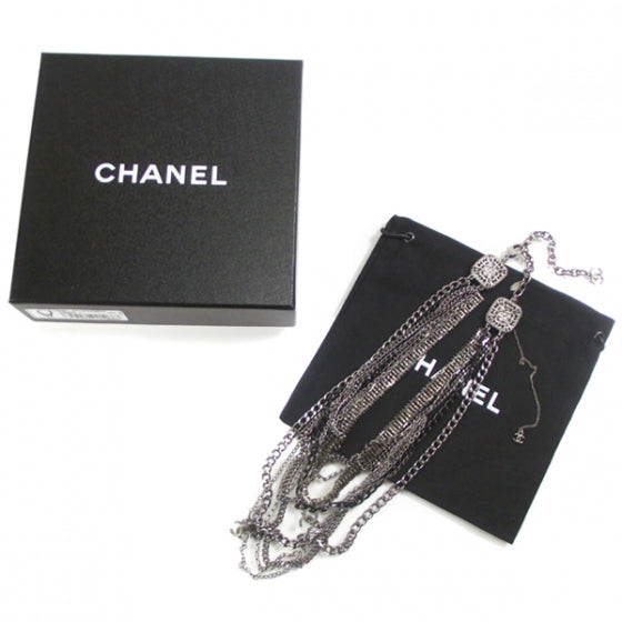 Chanel Layered Chain CC Necklace 3 of 5