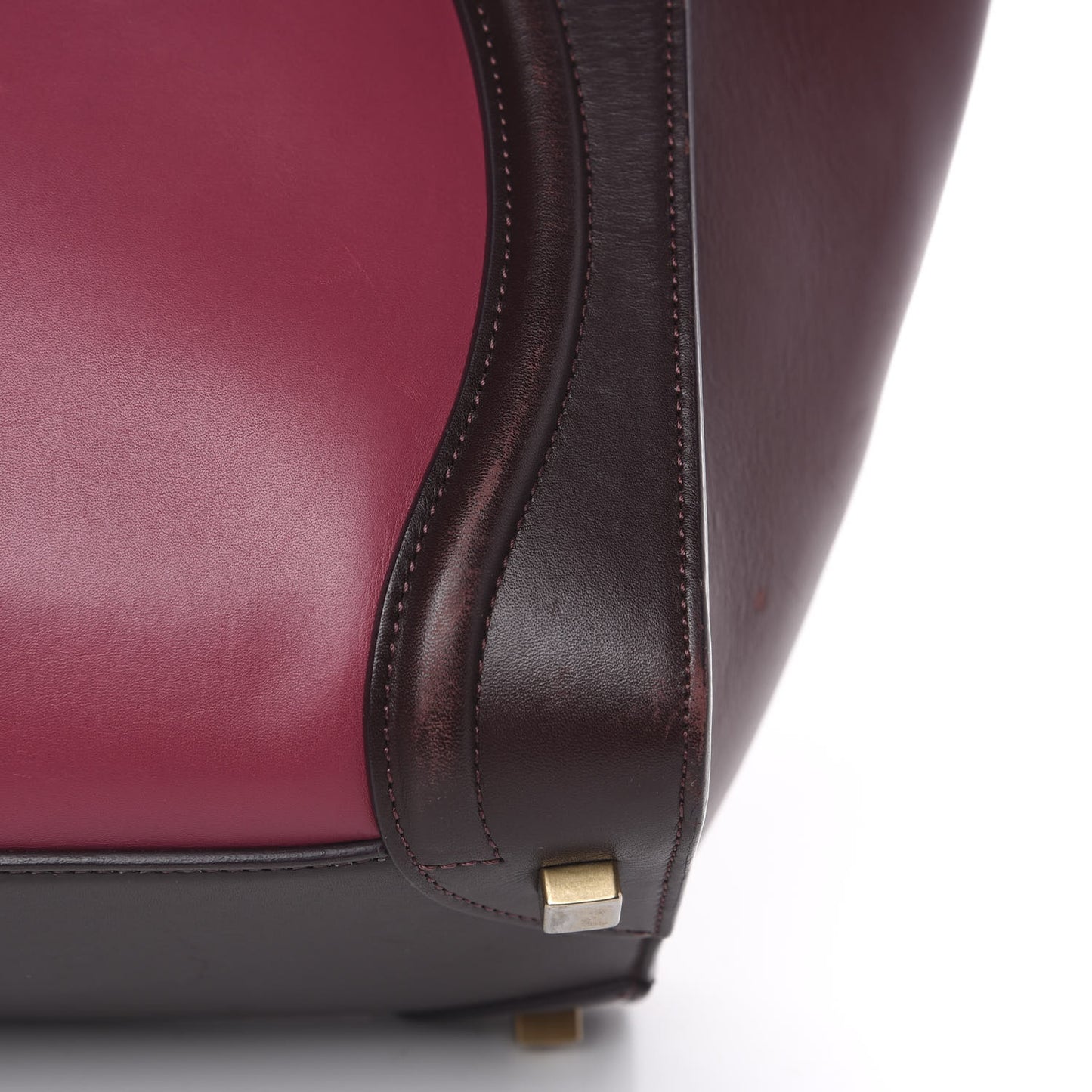 Satin Calfskin Mini Tri-Color Luggage Purple Orchid