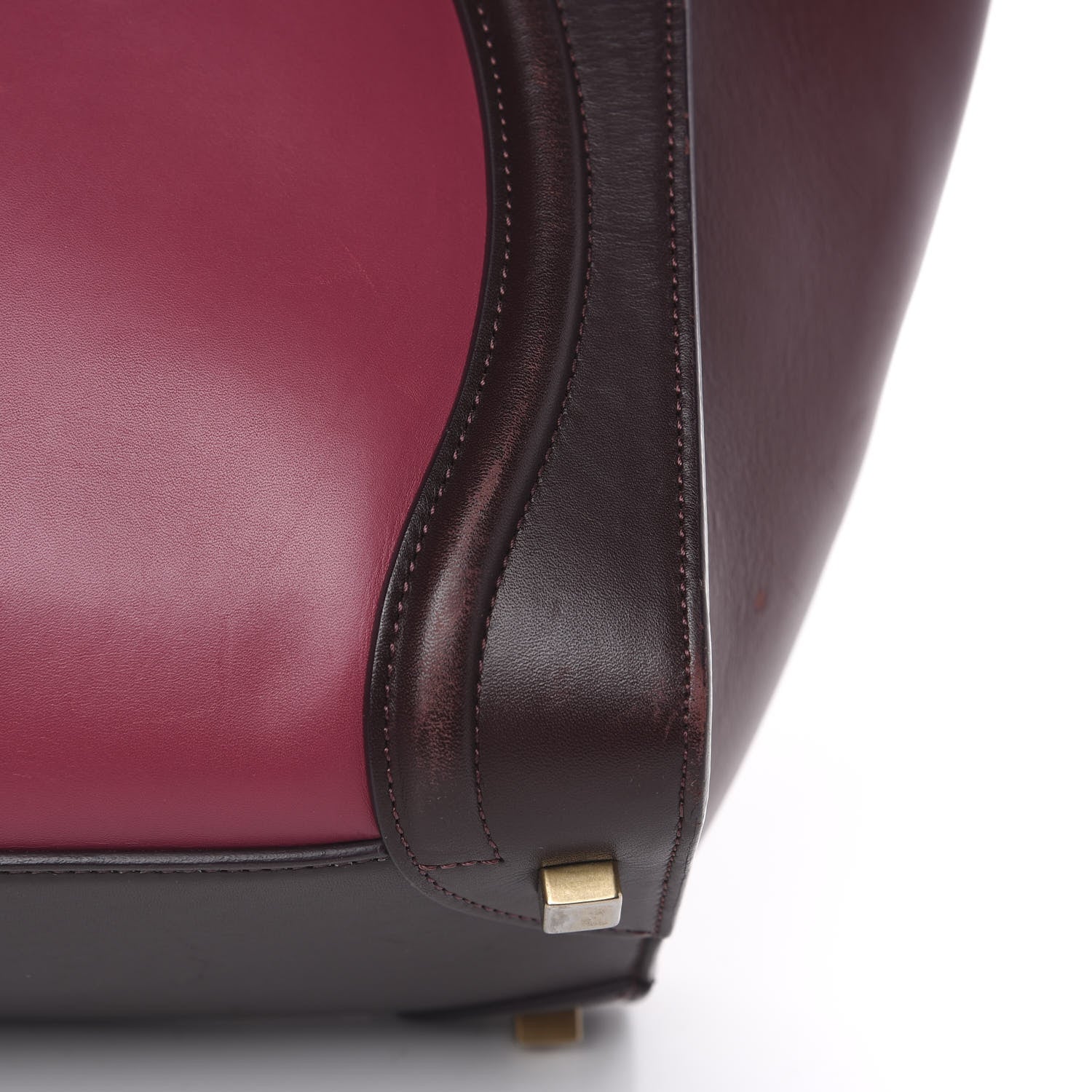 Celine Satin Calfskin Mini Tri-Color Luggage Purple Orchid 12 of 14