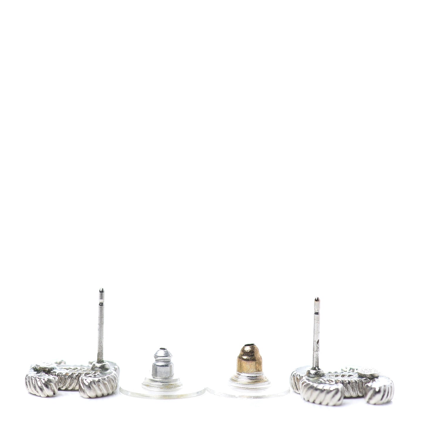 Enamel CC Earrings Light Green
