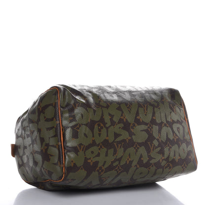 Louis Vuitton Monogram Graffiti Speedy 30 Kaki 4 of 17