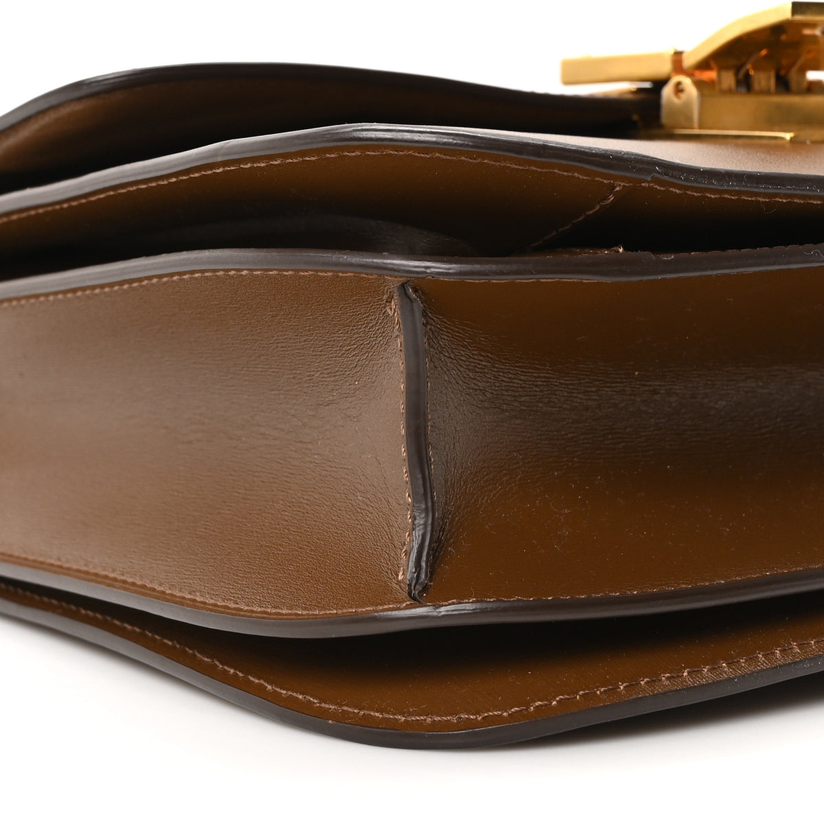 Box Calfskin Medium Classic Box Flap Bag Camel