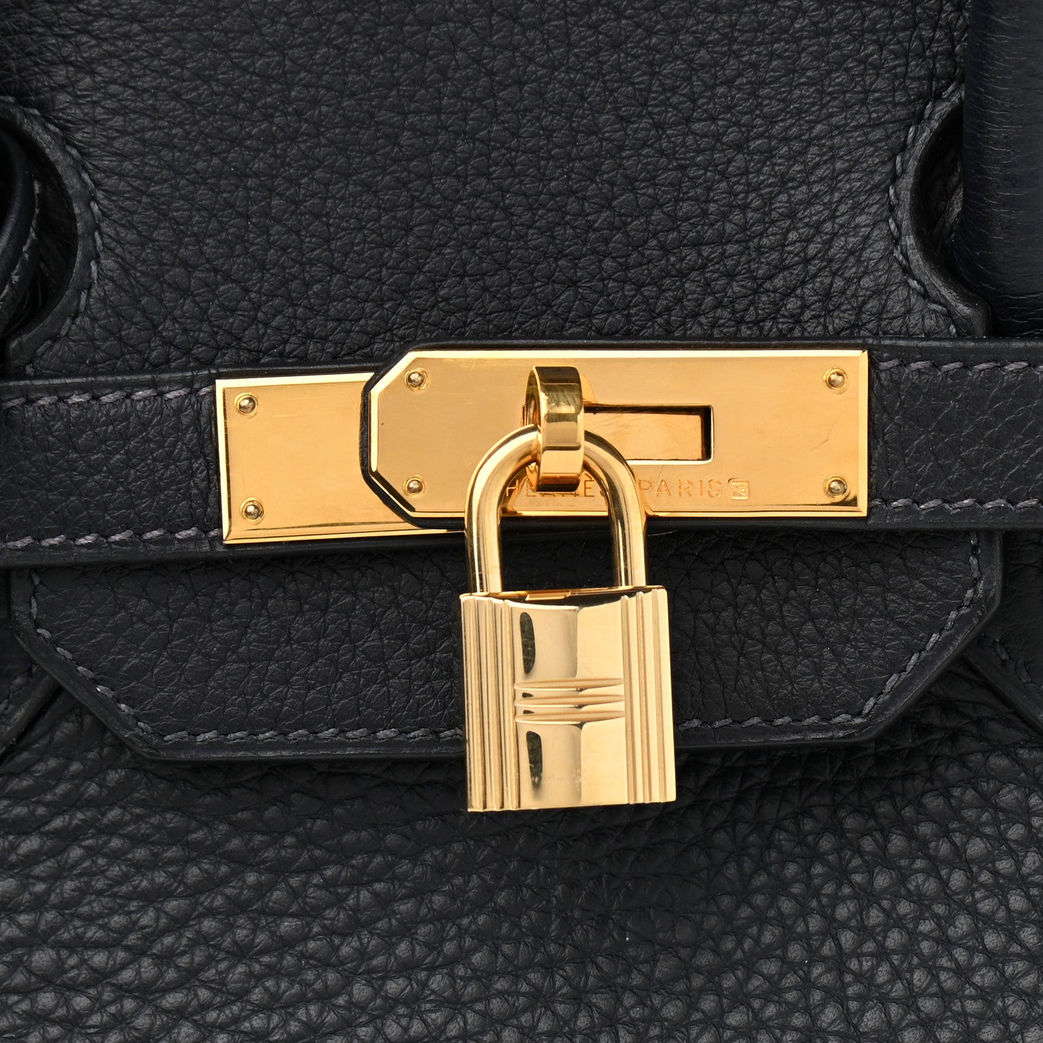 Hermes Taurillon Clemence Birkin 35 Bleu Indigo 8 of 13