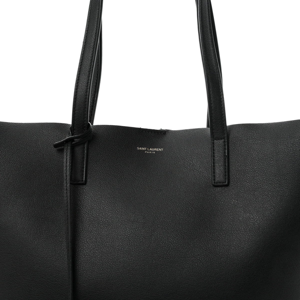 Calfskin Large Shopping Tote Black