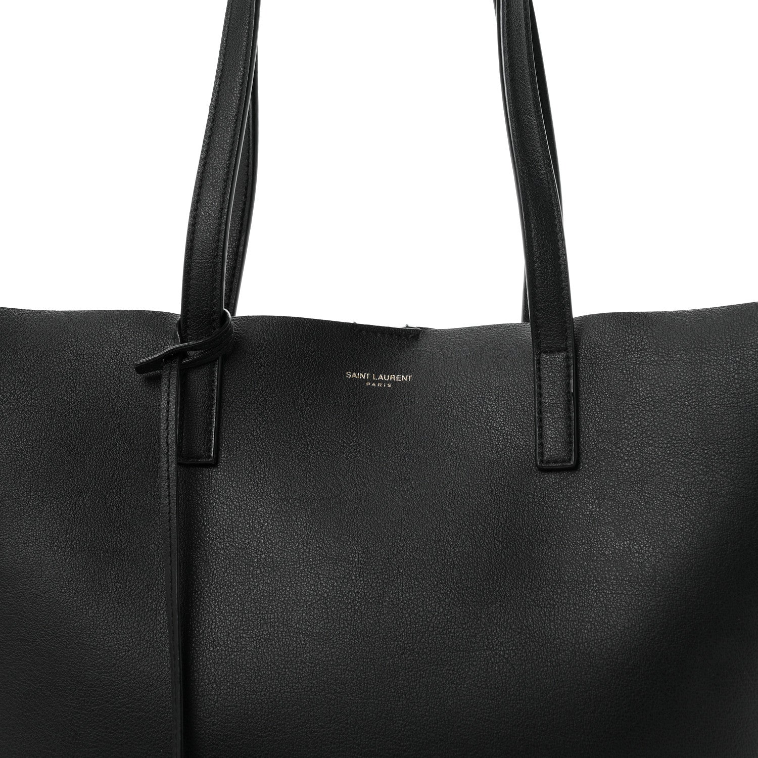 Saint Laurent Calfskin Large Shopping Tote Black 8 of 10