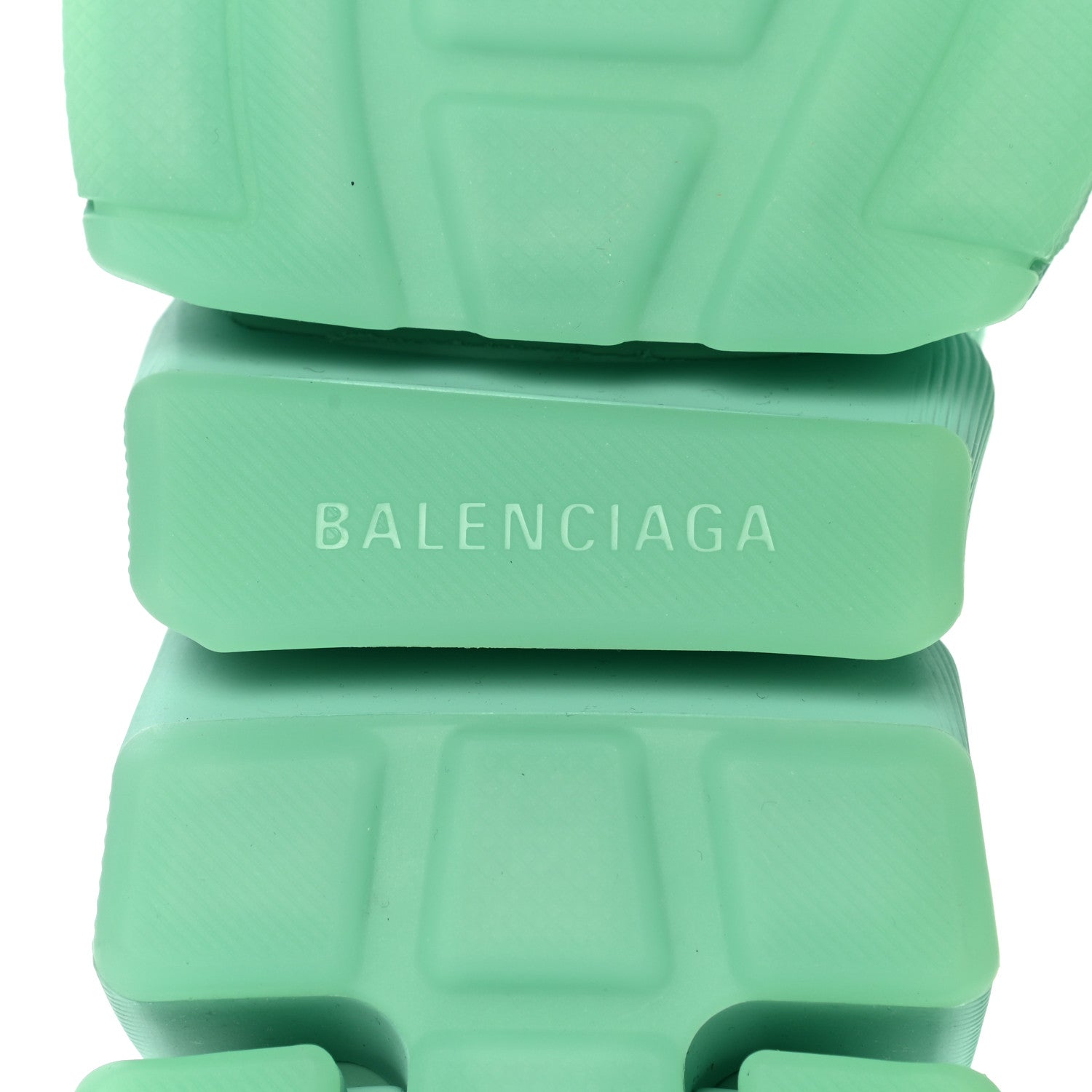 Balenciaga Technical 3D Recycled Knit Womens Speed 2.0 Transparent Sole Sneakers 37 Mint 6 of 9