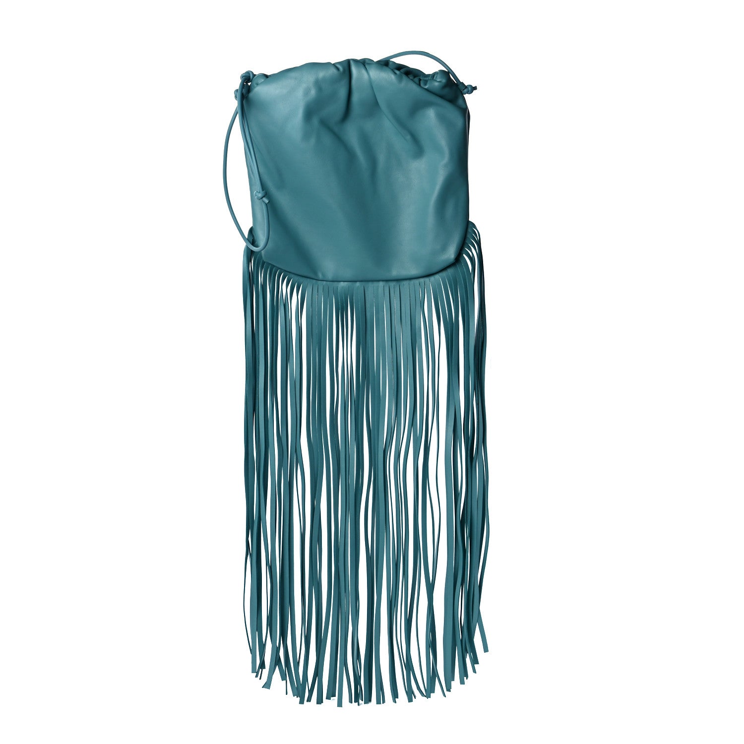Bottega Veneta Nappa The Fringe Pouch Shoulder Bag Linoleum 11 of 11