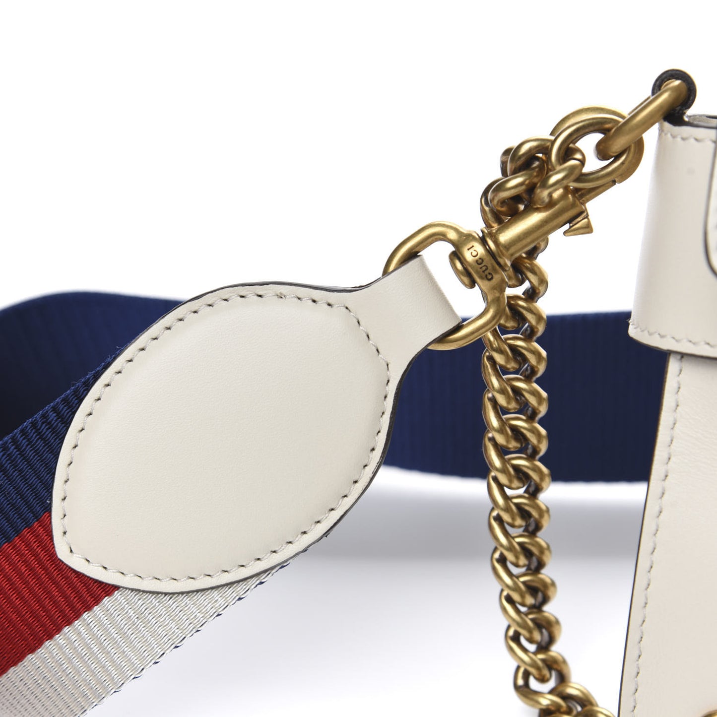 Nappa Pearl Studded Mini Queen Margaret Broadway Shoulder Bag Mystic White