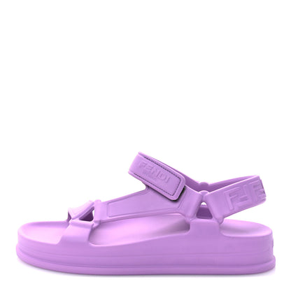 Fendi Rubber FF Sporty Hiker 25mm Sandals 37 Violetta 1 of 8