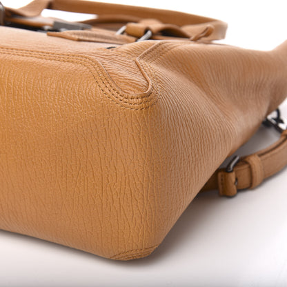 3.1 Phillip Lim 3.1 Textured Calfskin Large Pashli Satchel Amber 9 of 10