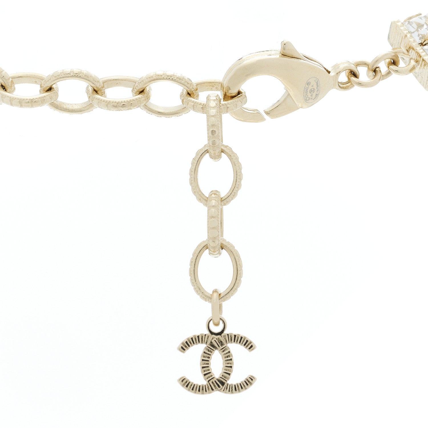 Chanel Crystal Skyline CC Necklace Blue Black Red 4 of 6