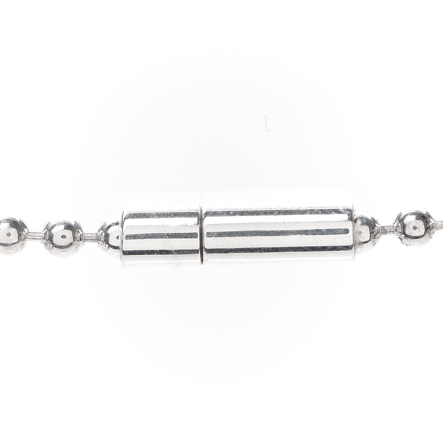 Sterling Silver Logo Plate Choker Necklace