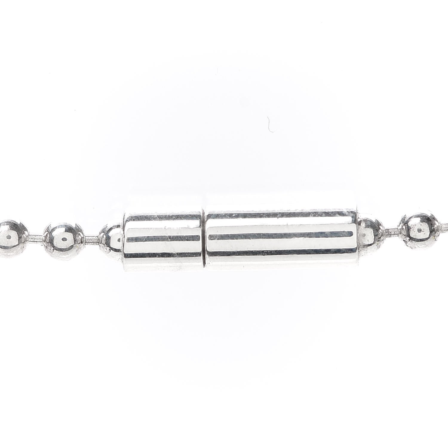 Gucci Sterling Silver Logo Plate Choker Necklace 4 of 5