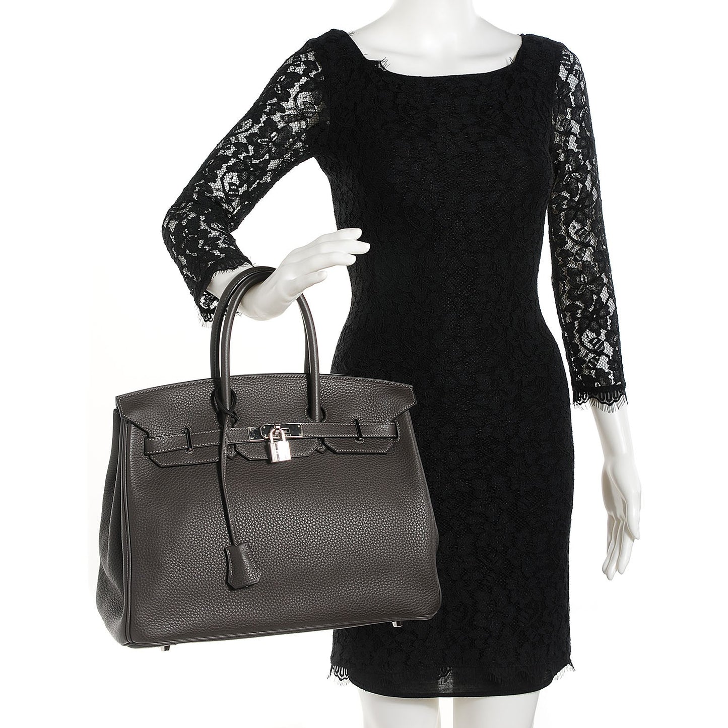 Taurillon Clemence Birkin 35 Graphite