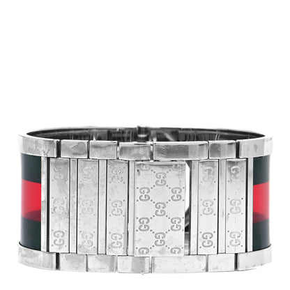 Gucci Stainless Steel Acetate 33mm Twirl Web Quartz Watch Black 3 of 4