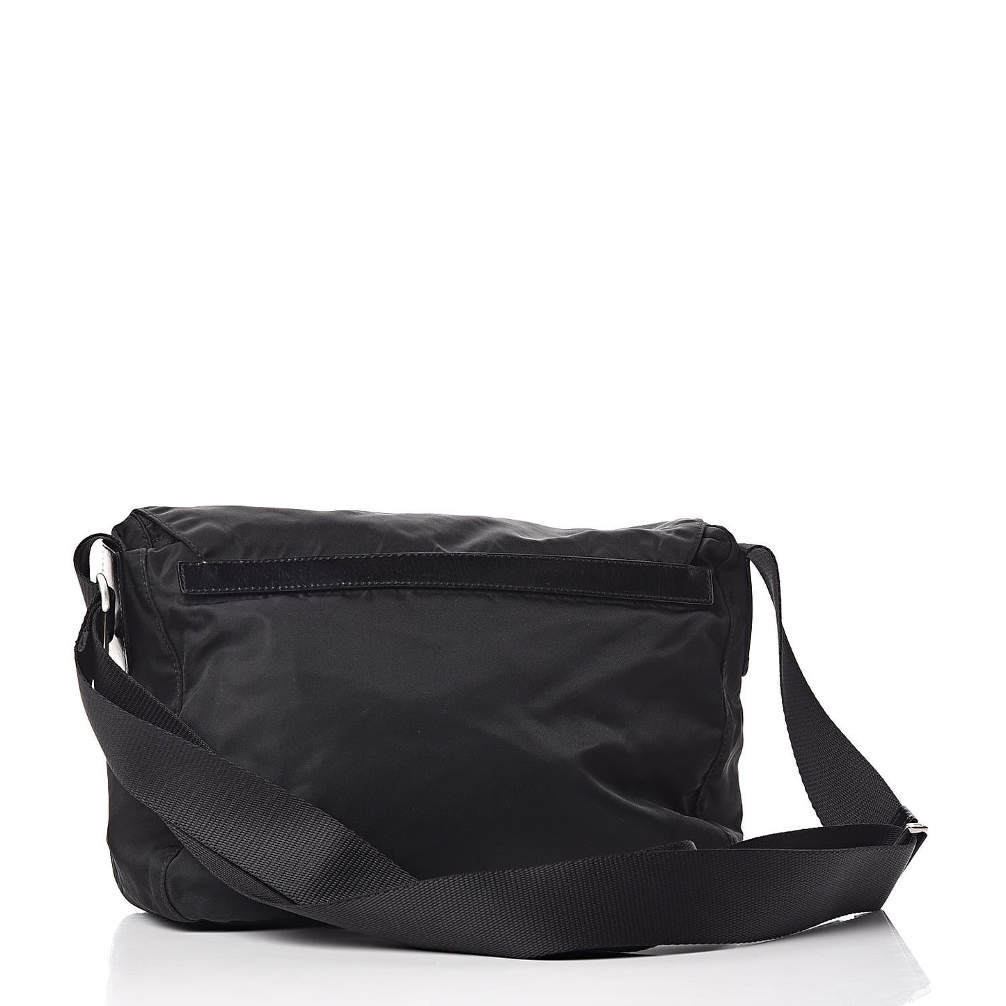 Nylon Vela Sport Messenger Bag Black